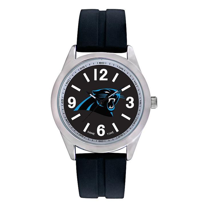 Men's Game Time Carolina Panthers Varsity Watch, Black