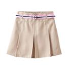 Girls 7-16 Chaps Belted Skort, Girl's, Size: Medium (10), Med Beige