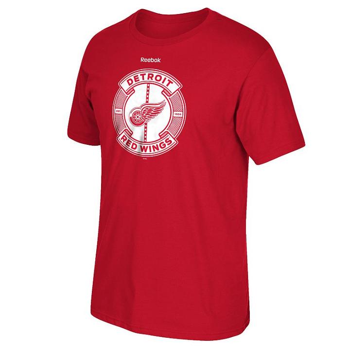 Men's Reebok Detroit Red Wings Slick Pass Tee, Size: Large