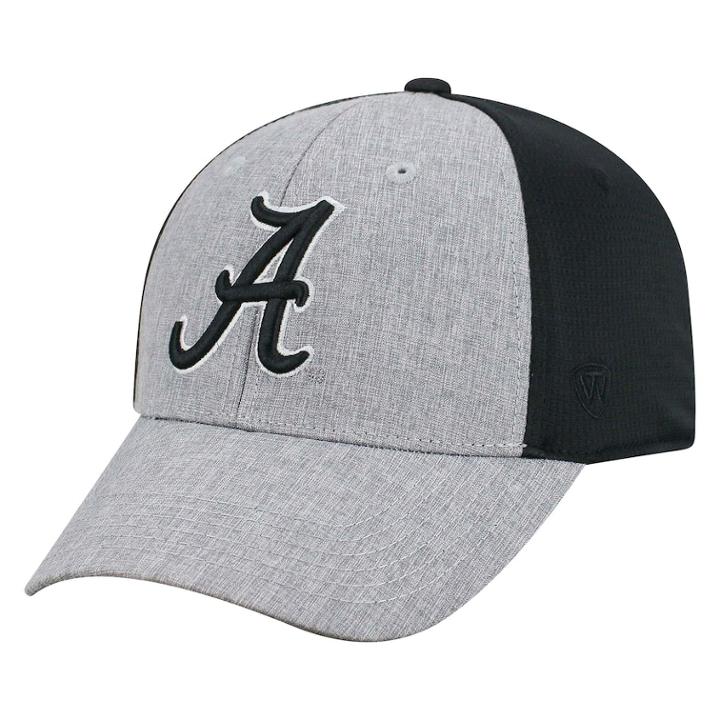 Adult Top Of The World Alabama Crimson Tide Fabooia Memory-fit Cap, Men's, Med Grey