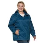 Plus Size Zeroxposur Samara Hooded Rain Jacket, Women's, Size: 3xl, Green