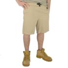 Men's Stanley Classic-fit Belted Twill Elastic-waist Shorts, Size: 42, Beig/green (beig/khaki)