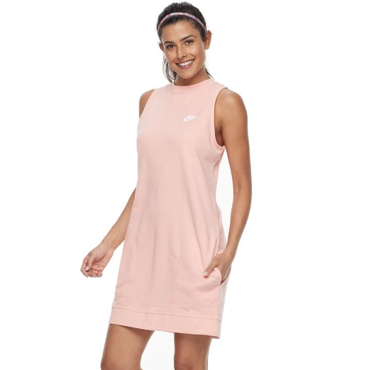 Women's Nike Sportswear Sleeveless Dress, Size: Large, Pink
