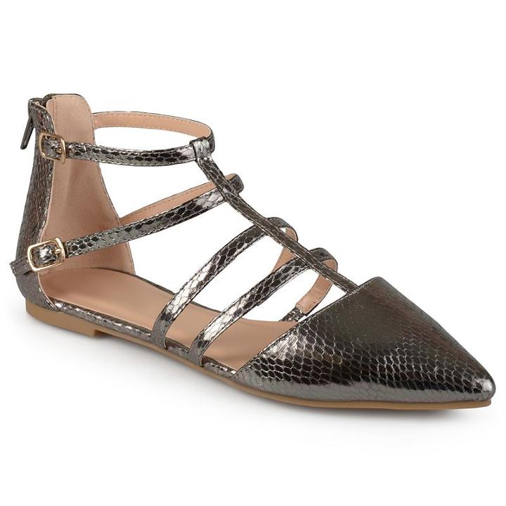Journee Collection Kenya Women's Flats, Girl's, Size: Medium (7), Grey