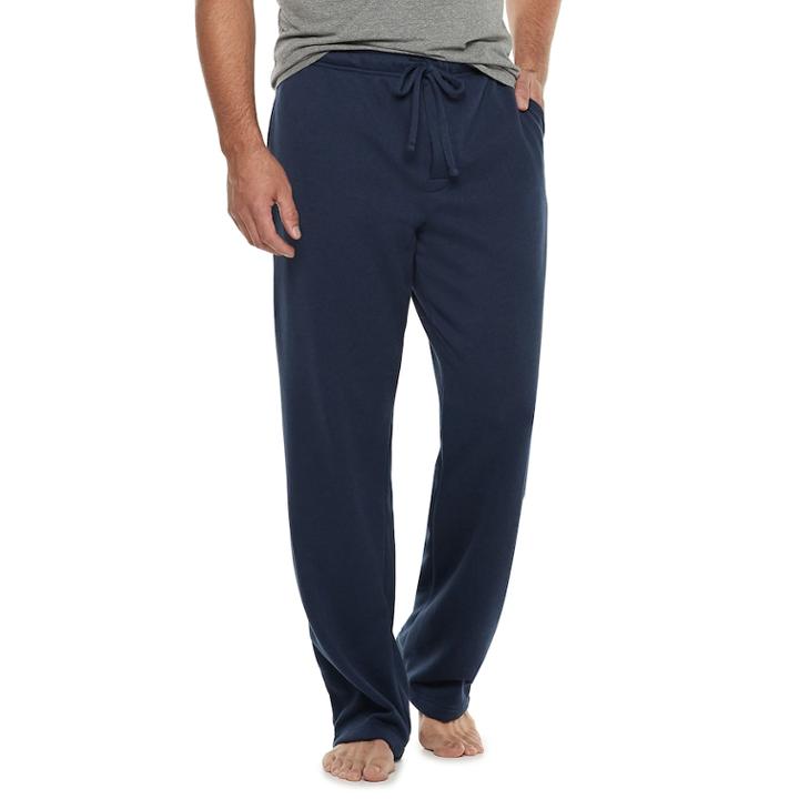 Big & Tall Croft & Barrow&reg; Sweater Fleece Lounge Pants, Men's, Size: Xxl Tall, Blue