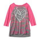 Girls Plus Size So&reg; Raglan Baseball Graphic Tee, Girl's, Size: 12 1/2, Light Grey
