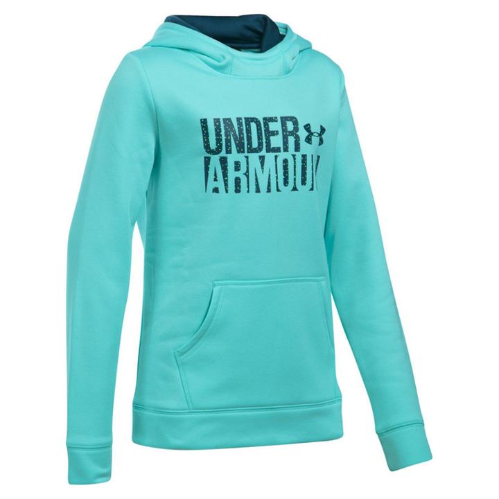 Girls 7-16 Under Armour Favorite Fleece Wordmark Hoodie, Size: Xl, Red Overfl