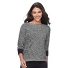 Petite Dana Buchman Boatneck Sweater, Women's, Size: Xl Petite, Black