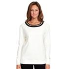 Women's Gloria Vanderbilt Lurex-trim Sweatshirt, Size: Large, White