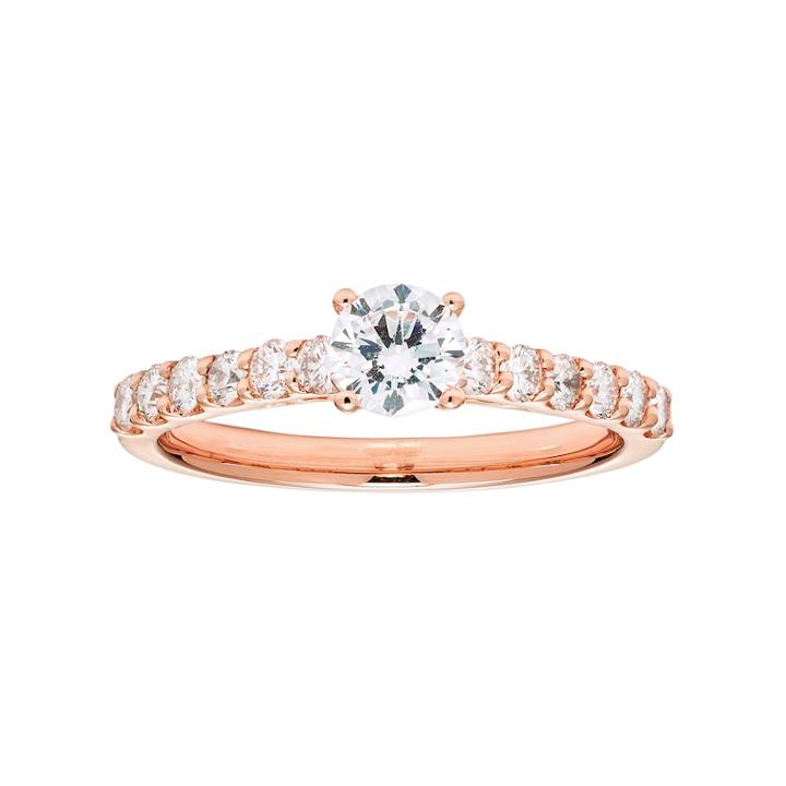 14k Gold 1 Carat T.w. Igl Certified Diamond Engagement Ring, Women's, Size: 8, White
