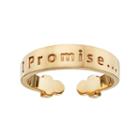 I Promise By Karen R. Love Adjustable Ring, Women's, Yellow