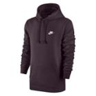 Men's Nike Club Fleece Pullover Hoodie, Size: Large, Dark Pink