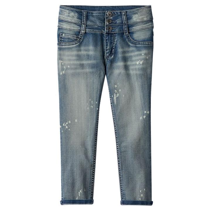 Plus Size Girls 7-16 Mudd&reg; High-waisted Capri Jeggings, Girl's, Size: 12 1/2, Med Blue