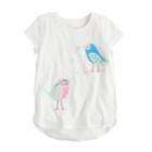 Girls 4-10 Jumping Beans&reg; Tulip Hem Printed Tee, Size: 10, White