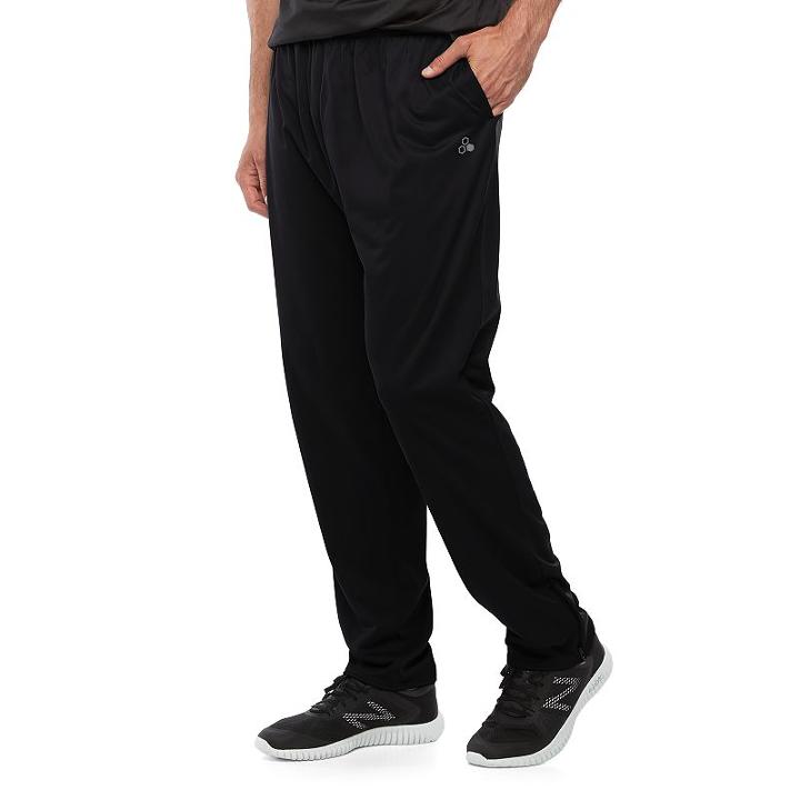 Big & Tall Tek Gear&reg; Tapered Tricot Athletic Pants, Men's, Size: 2xb, Black