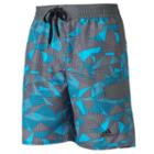 Men's Adidas Sport Geo Microfiber Volley Swim Trunks, Size: Xl, Turquoise/blue (turq/aqua)
