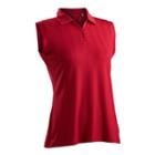 Women's Nancy Lopez Grace Sleeveless Golf Polo, Size: Xl, Red