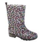 Girls Printed Rain Boots, Girl's, Size: 10/11, White Oth