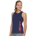 Women's Nike Dry Training Just Do It Graphic Tank, Size: Large, Med Blue
