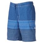 Men's Sonoma Goods For Life&trade; Striped Swim Trunks, Size: Small, Blue (navy)