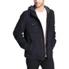 Men's Levi's&reg; Wool-blend Four-pocket Hooded Military Jacket, Size: Large, Blue (navy)
