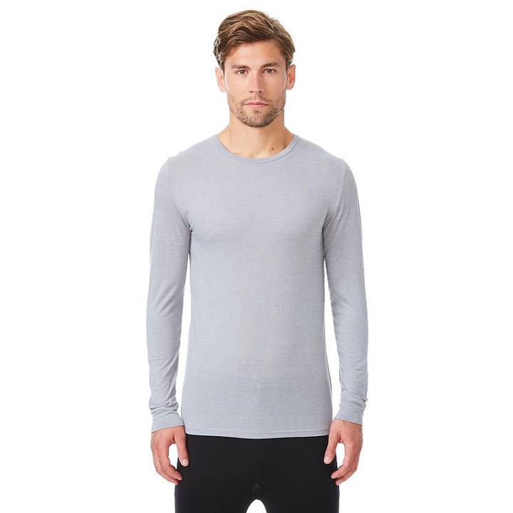 Men's Heat Keep Performance Base Layer Crewneck Tee, Size: X Lrge M/r, Grey Other