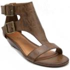 Sugar Wigout Women's Wedge Sandals, Girl's, Size: 8.5, Brown