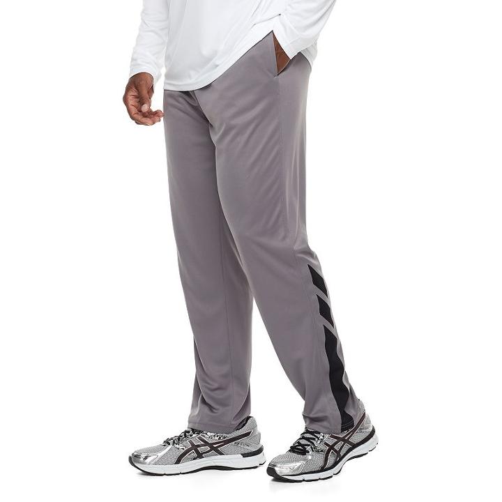 Big & Tall Tek Gear&reg; Cool Tek Laser Cut Pants, Men's, Size: 3xl Tall, Med Grey
