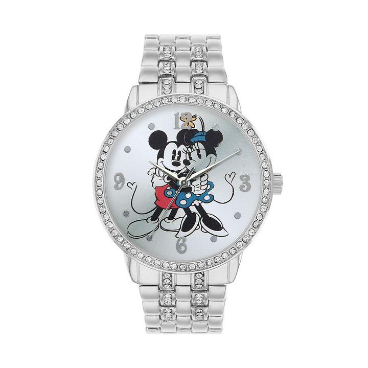 Disney's Mickey & Minnie Mouse Women's Cubic Zirconia Watch, Multicolor