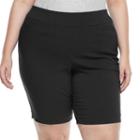Plus Size Apt. 9&reg; Millennium Bermuda Shorts, Women's, Size: 16 W, Black