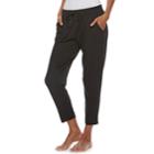 Women's Sonoma Goods For Life&trade; Essential Crop Lounge Pants, Size: Small, Black