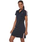 Women's Fila Sport&reg; Pique Tennis Polo Dress, Size: Small, Blue (navy)