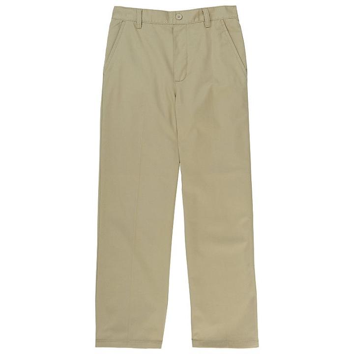 French Toast, Boys 4-20 School Uniform Relaxed-fit Pull-on Twill Pants, Boy's, Size: 8, Beig/green (beig/khaki)