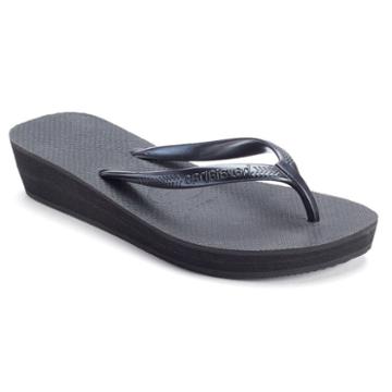 Havaianas Women's Wedge Thong Flip-flops, Size: 6, Black