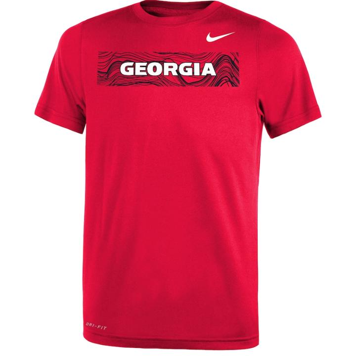 Boys 8-20 Nike Georgia Bulldogs Legend Sideline Tee, Size: S 8, Red