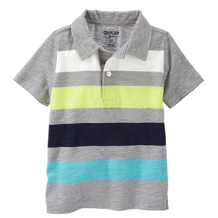 Boys 4-8 Oshkosh B'gosh&reg; Striped Jersey Polo, Boy's, Size: 4, Ovrfl Oth