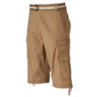 Men's Plugg Messenger-length Cargo Shorts, Size: 38, Beige Oth
