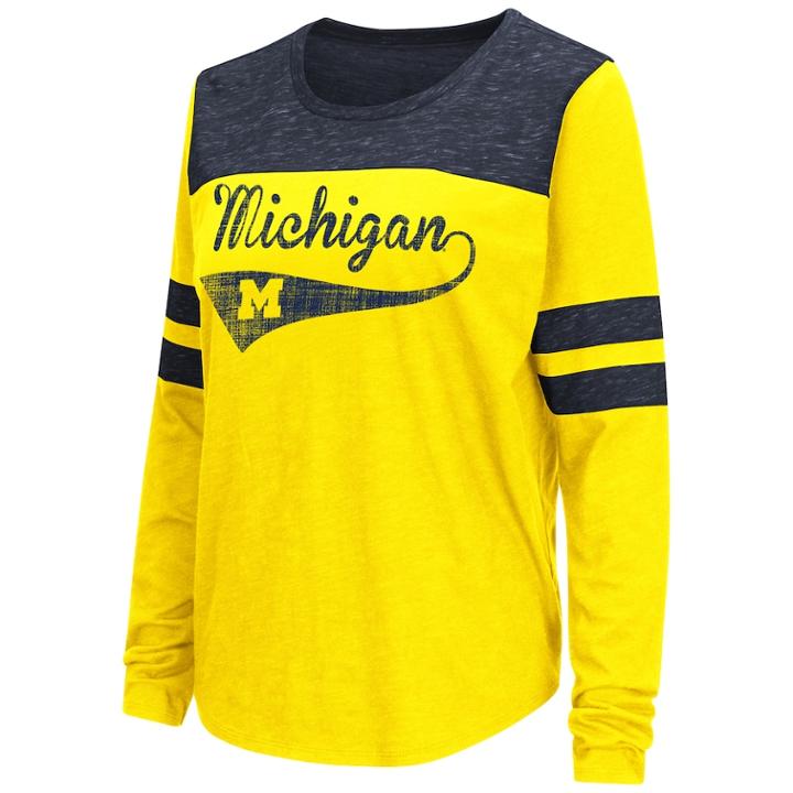 Women's Michigan Wolverines My Way Tee, Size: Xxl, Yellow