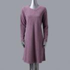 Women's Simply Vera Vera Wang Luxe Fit & Flare Sweater Dress, Size: Xl, Drk Purple