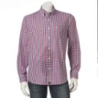 Men's Dockers&reg; No-wrinkle Patterned Button-down Shirt, Size: Large, Purple Oth