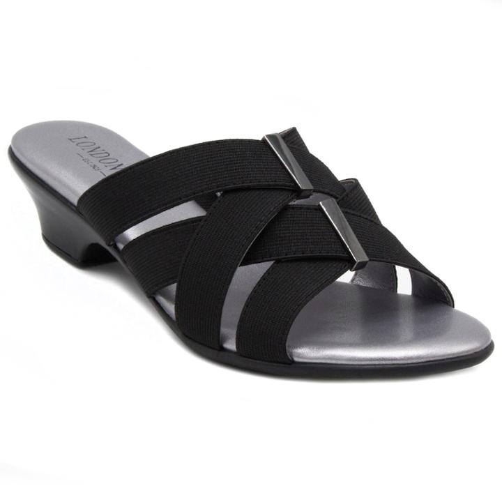 London Fog Neptune Women's Sandals, Size: Medium (9), Black