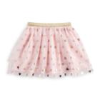 Disney's Minnie Mouse Girls 4-7 Tulle Glitter Skirt By Jumping Beans&reg;, Size: 5, Lt Orange