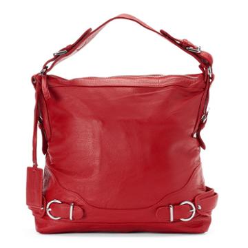 Donna Bella Salina Leather Shoulder Bag, Women's, Red