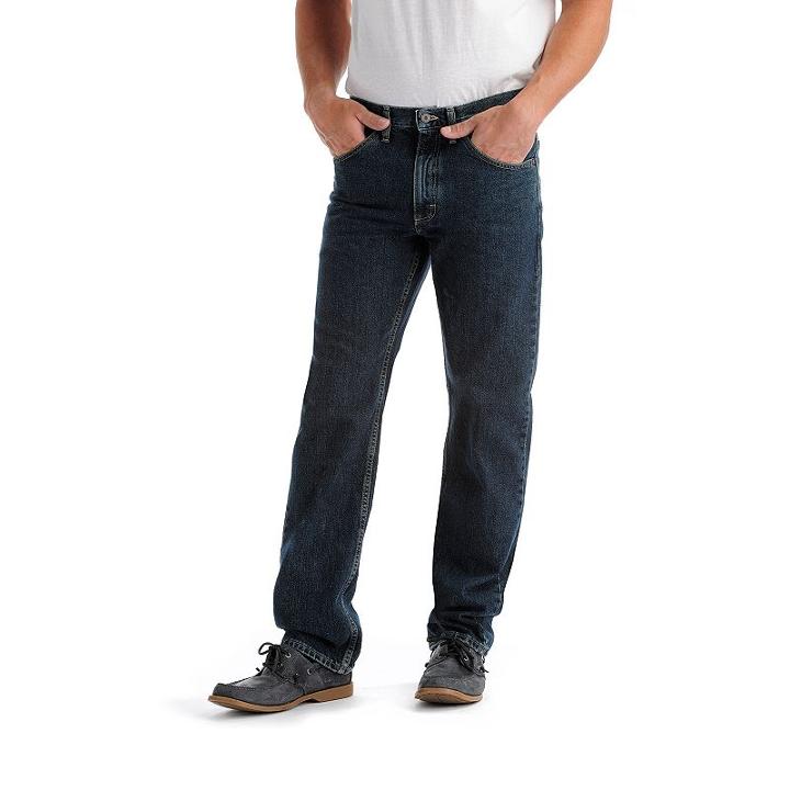 Big & Tall Lee Premium Select Relaxed-fit Comfort-waist Stretch Jeans, Men's, Size: 52x32, Dark Blue