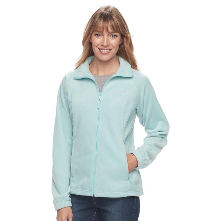 Women's Columbia Three Lakes Fleece Jacket, Size: Xl, Aqua Haze