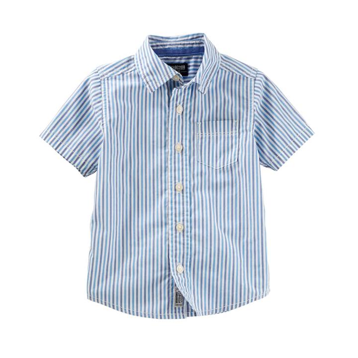 Boys 4-12 Oshkosh B'gosh&reg; Button-up Shirt, Size: 7, Blue Stripe