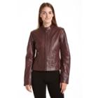 Women's Excelled Leather Scuba Jacket, Size: Xl, Purple Oth