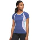 Women's Fila Sport&reg; Colorblock Crewneck Tee, Size: Xs, Med Blue