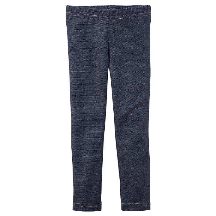Girls 4-8 Carter's Faux Denim Jeggings, Size: 8, Blue