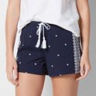 Women's Sonoma Goods For Life&trade; Graphic Jersey Knit Shorts, Size: Xs, Blue